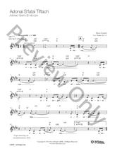 Adonai S'fatai Tiftach piano sheet music cover
